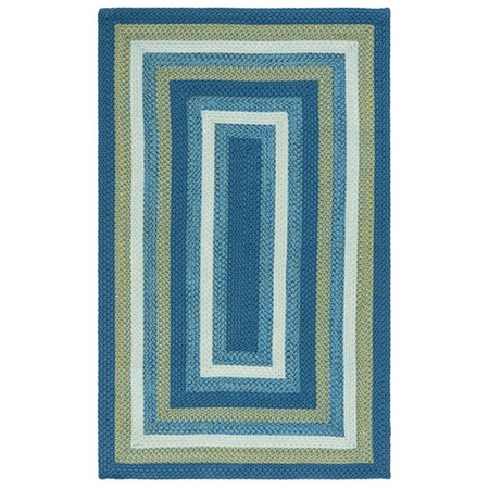 Safavieh 8 x 10 ft. Braided Rectangle Hand Woven Area Rug, Aqua & Green BRA230J-8